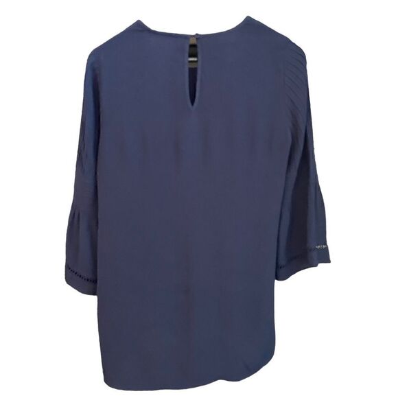 dainielrainn Blue Hi/Lo Blouse Size Small - Picture 3 of 7